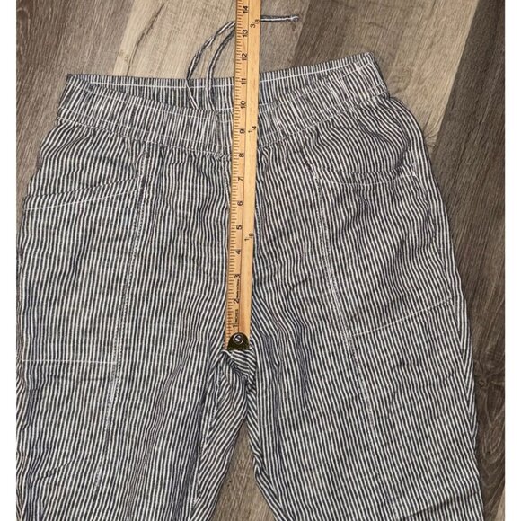 Old Navy Womens Striped Drawstring Pants Size S Cotton - Picture 7 of 8